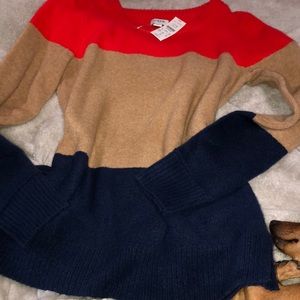 Color block sweater